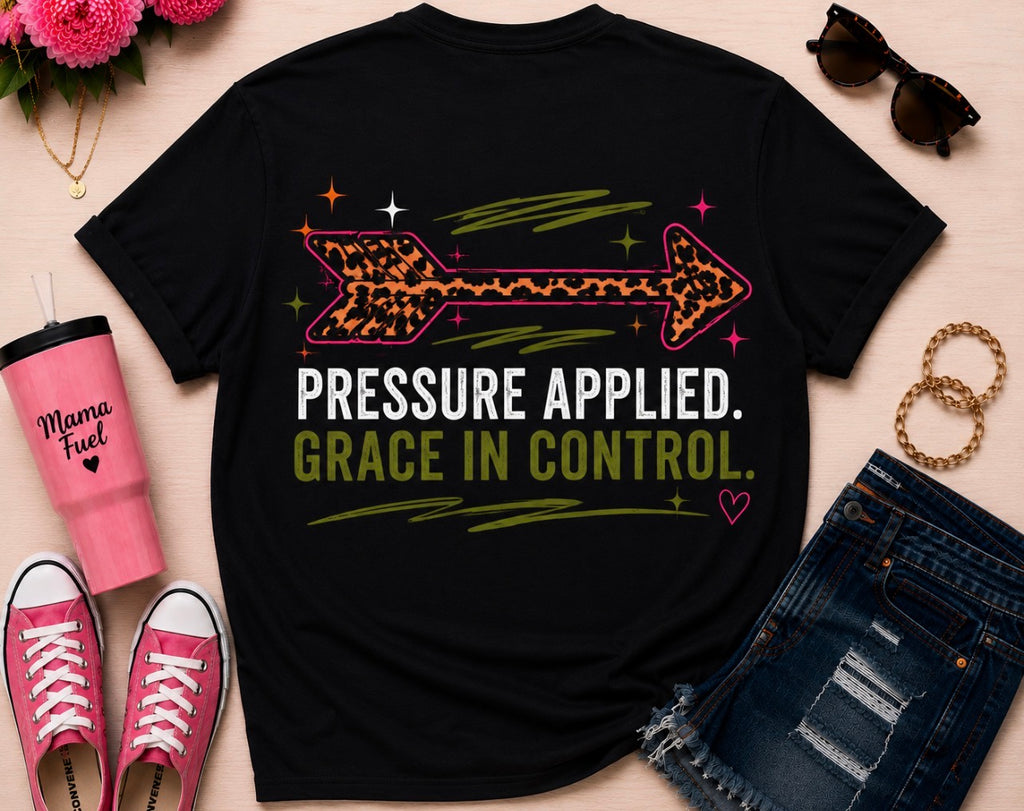 Big Momma Era Graphic Tee - Pressure Applied Grace In Control